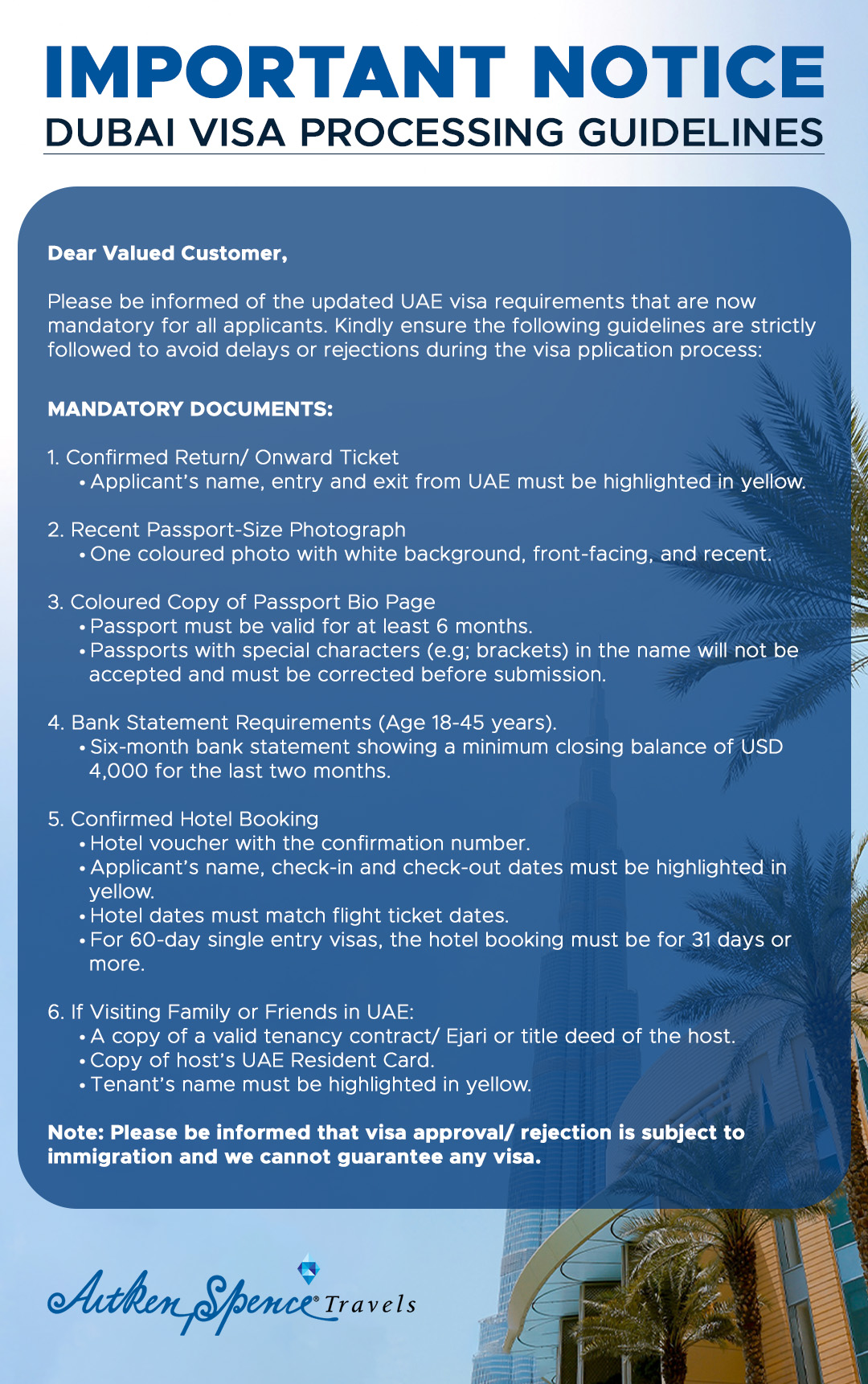visa processing